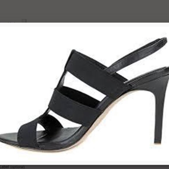 ELIE TAHARI Womens Ithaca •Black• High Heel Sandal - Picture 2 of 2